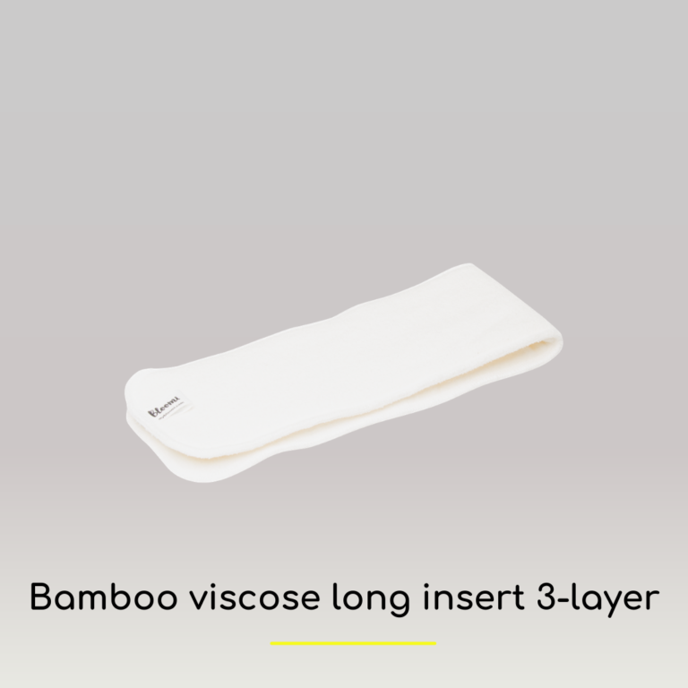 Long 3-layer insert from bamboo viscose dedicated to the Bloomi diaper system